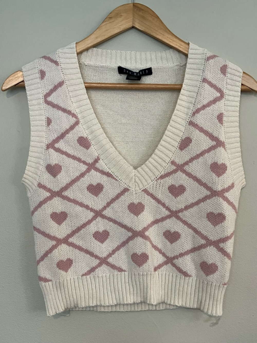 Say What? Heart Sweater Vest